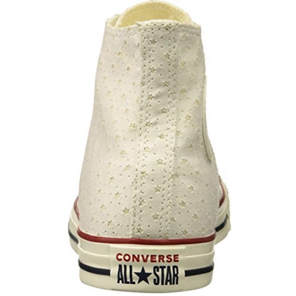 Ivory Perforated All Stars HighTop Classic Sneaker - Picture 3 of 6